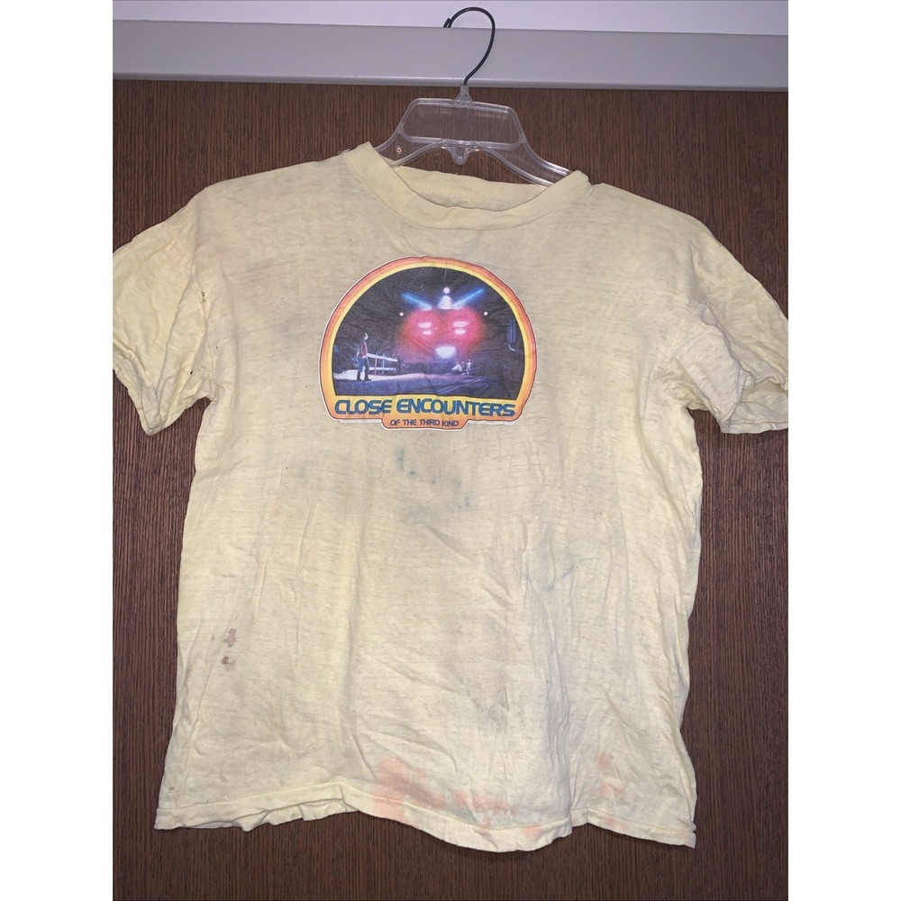 Vintage Rare Close Encounters Of The Third Kind Shirt Rough Condition No Size